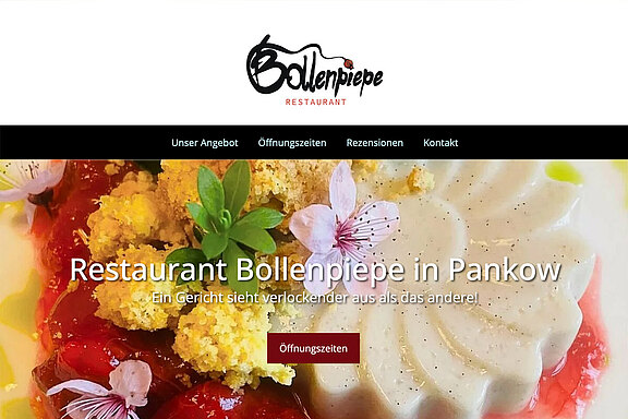 Screenshot der Webseite Bollenpiepe